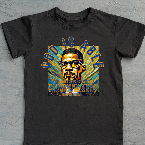 Malcolm X Peace and Freedom T-Shirt