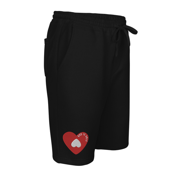 Men's fleece shorts (embroidered)