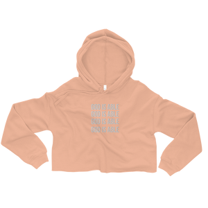 The "Brooke" Crop Hoodie  (Large Embroidered)